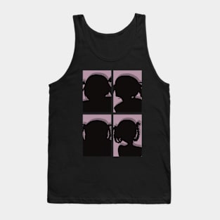 Call of the Night or Yofukashi no Uta Anime Characters Nazuna Nanakusa in Cool 4 Panels Pop Art Style Tank Top